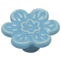 和気産業 セラミックつまみ ブルー 40mm×22mm×15mm IK-172 1セット(8個)（直送品）