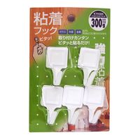 和気産業 角型 粘着フック 白 5個 KYH305 1セット(70個:5個×14セット)（直送品）