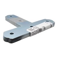 和気産業 ユニクロ隅金 T型 57×48mm 4枚 BK-016 1セット(104枚:4枚×26セット)（直送品）