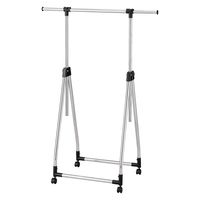 パール金属 コンパクトフォールディングハンガー ブラック N-7609 1個