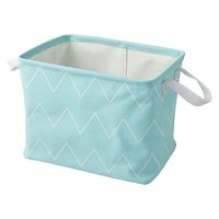 パール金属 STORAGE BASKET M シェブロン ライトブルー N-7709 1個（直送品）