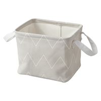 パール金属 STORAGE BASKET S シェブロン ベージュ N-7717 1個（直送品）