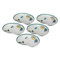 伊野正峰 九谷焼 6号皿揃 花鳥絵変わり（直送品） - アスクル