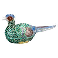 伊野正峰 日本の伝統工芸品【九谷焼】 8.5号雉香炉 仁清風 (K9