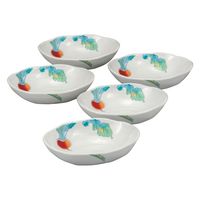 伊野正峰 日本の伝統工芸品【九谷焼】 5.5号小鉢揃 赤かぶ (K9-219) (K8-192) K9-219K8-192 1個（直送品）