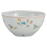 伊野正峰 日本の伝統工芸品【九谷焼】 サラダボウル 花に小鳥 川合孝知 (K9-453) (K8-389) K9-453K8-389 1個（直送品）