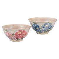 伊野正峰 日本の伝統工芸品【九谷焼】 K8-505　組飯碗 香華　相川志保　1個（直送品）