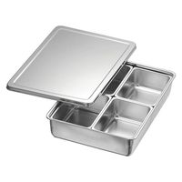 本間製作所 KO 18-8調味料入バット田型4ッ組(舟形中子付) 621041 1個（直送品）