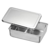 本間製作所 KO 18-8調味料入バット2ッ組(舟形中子付) 621037 1個（直送品）