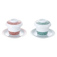 カンダ たこ唐草蓋付スープ碗 緑 461032 1個（直送品）