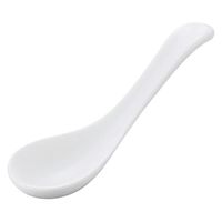 東希 白磁手平反レンゲ 64043-574 461063 1個（直送品）