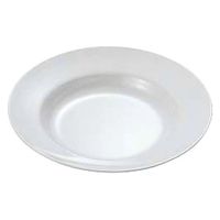 エンテック シンプル食器白 No.50W ラーメンどんぶり受皿(スープ皿 9吋) 320016 1個（直送品）