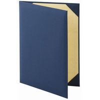 セキセイ 証書ホルダー 布貼り A4 ブルー SH-2236-10 1冊 - アスクル