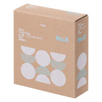 アスクル 箱入レジ袋エコノミータイプ 乳白 8号 本体 1箱（400枚入） オリジナル