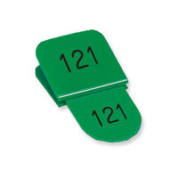 角型親子番号札．１０１ー１５０．緑 CT-3-101-G 1組 共栄プラスチック（直送品）