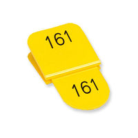 角型親子番号札．１５１ー２００．黄 CT-3-151-Y 1組 共栄プラスチック（直送品）