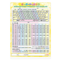 共栄プラスチック 学習下敷B5キーボード NO.8300-B5-5 1セット(1枚×20)