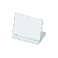 Ｕ型カード立ホワイト中紙寸法４５Ｘ６５ UC-3-W 20個 共栄プラスチック（直送品）