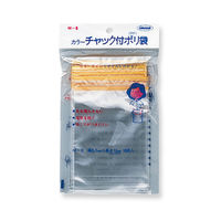 カラーチャック付ポリ袋　Ａ７ M-8 15パック 共栄プラスチック（直送品）