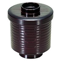 汁椀 耐熱ヘギ目小吸椀　溜 [3個入] wis-1-155-2c　若泉漆器（直送品）