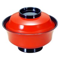 汁椀 竹型吸椀　朱 [2個入] wis-1-187-13　若泉漆器（直送品）