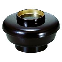 椀 かぶせ木目椀　溜つば金 [2個入] wis-1-216-8　若泉漆器（直送品）