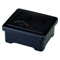 松花堂 耐熱丼重　新木目露草内朱塗　１段　[2個入] wis-1-571-6　若泉漆器（直送品）