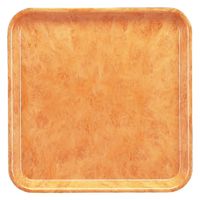 トレー （ＳＳー２０１）３３ｃｍ角盆　ブラウン [3個入] wis-1-98-2b　若泉漆器（直送品）