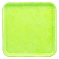 トレー （ＳＳー２０１）３３ｃｍ角盆　グリーン [3個入] wis-1-98-2g　若泉漆器（直送品）