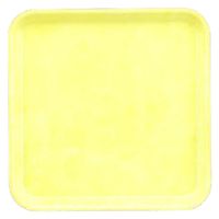 トレー （ＳＳー２０１）３３ｃｍ角盆　イエロー [3個入] wis-1-98-2y　若泉漆器（直送品）