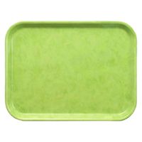 トレー （Ｗ-１３-Ｂ）３８ｃｍ長手トレー（軽量型）グリーン [3個入] wis-b-13-87a　若泉漆器（直送品）