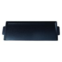 トレー 尺４寸手付トレー　黒石目ＮＳ [2個入] wis-b-24-34　若泉漆器（直送品）