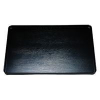 トレー 地木目長手盆　黒　ＮＳ　尺４寸 [2個入] wis-b-30-81　若泉漆器（直送品）