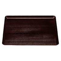 トレー 新木目長手盆　溜　ＮＳ　幅広型　尺２寸 [2個入] wis-b-31-15　若泉漆器（直送品）