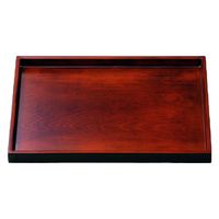 トレー Ｄ．Ｘ尺１寸長手盆　栃 [2個入] wis-b-31-39　若泉漆器（直送品）