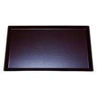 トレー 耐熱長手布目盆　新溜　ＮＳ　尺５寸 [1個入] wis-b-31-48　若泉漆器（直送品）