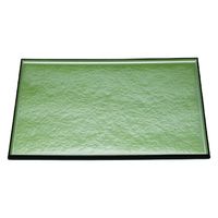 トレー 長手タイコ隅丸盆　グリーン雲流渕黒ＮＳ　尺４寸 [1個入] wis-b-31-69　若泉漆器（直送品）