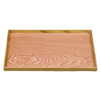 トレー ３８ｃｍ　あいトレー　白木 [1個入] wis-b-35-8　若泉漆器（直送品）