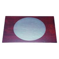 ランチョンマット けやき長角敷膳　透かし日輪シルバー　尺３寸 [1個入] wis-b-36-13　若泉漆器（直送品）