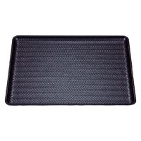 トレー 極耐熱網代長手盆　新溜パール艶消ＮＳ　新尺２寸 [1個入] wis-b-36-43　若泉漆器（直送品）