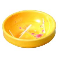 小鉢 黄釉二色飛ばし小鉢　[3個入] wis-c-5-59　若泉漆器（直送品）