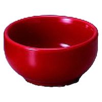 珍味 赤釉丸千代久　[4個入] wis-c-5-88　若泉漆器（直送品）