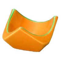 小付 黄釉グリーン三角小付 [3個入] wis-c-5-91　若泉漆器（直送品）