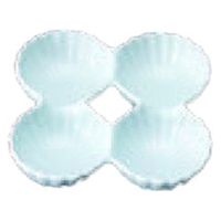 小鉢 菊型四品皿　青磁 [3個入] wis-c-6-2　若泉漆器（直送品）