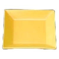 銘々皿 正角銘々皿　黄 [4個入] wis-c-6-5　若泉漆器（直送品）