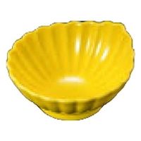 小鉢 黄釉菊型小鉢 [3個入] wis-c-7-30　若泉漆器（直送品）