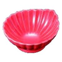 小鉢 柿釉菊型小鉢 [3個入] wis-c-7-31　若泉漆器（直送品）