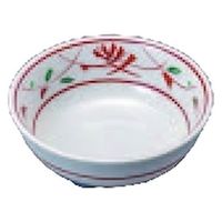 小鉢 朱ゴス花絵丸鉢 [2個入] wis-c-7-35　若泉漆器（直送品）