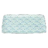 中皿 染付青海波　パンプレート【有田焼】 [1個入] wis-c-7-39　若泉漆器（直送品）