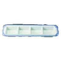 中皿 ともえ　４品盛【有田焼】 [2個入] wis-c-7-47　若泉漆器（直送品）